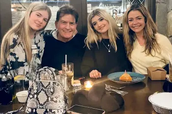 Charlie Sheen, Denise Richards, Sami Sheen, Lola Sheen (Image: Instagram)